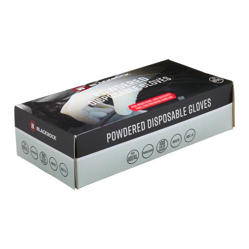 Blackrock Disposable Powdered (L) Gloves PK100