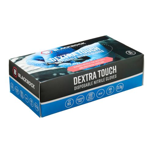 Blackrock Disposable PF Nitrile Gloves (M) PK 100