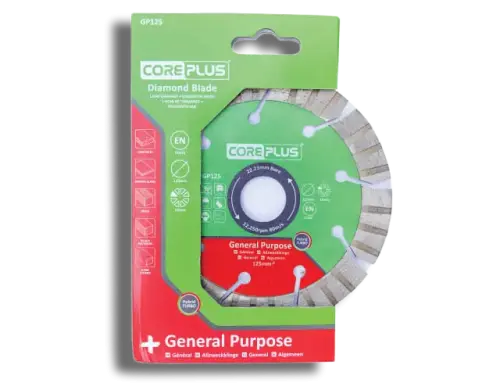 CorePlus GP125 General-Purpose Hybrid Turbo Diamond Blade 125mm