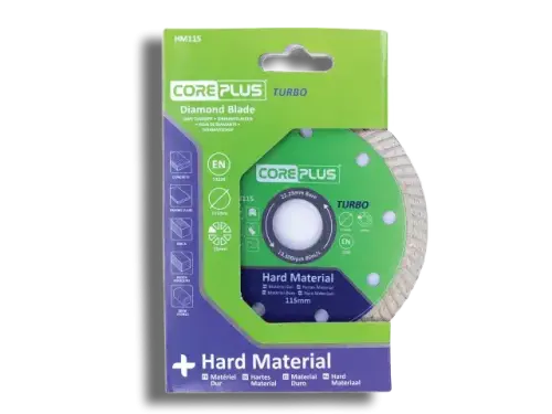 CorePlus HM115 Hard Material Turbo Diamond Blade 115mm