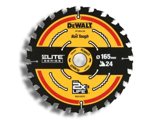 Dewalt DEWDT10624QZ Cordless Circular Saw Blade 165x20mmx24T (7520002) - EpicCentre Supply Ltd