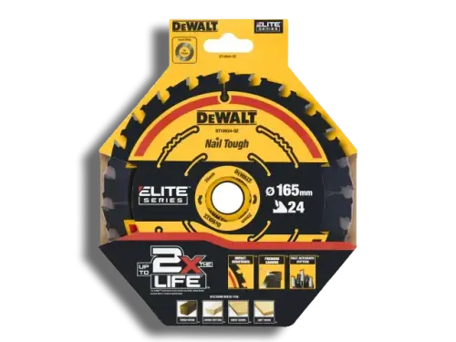 Dewalt DEWDT10624QZ Cordless Circular Saw Blade 165x20mmx24T