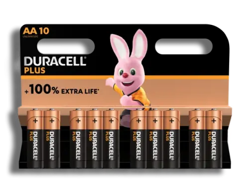 Duracell AA PK 10 Plus Power Batteries PK10