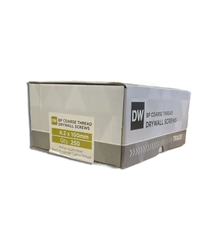 4.2 x 100 PK 250 DW Coarse Thread Drywall Screws BLK