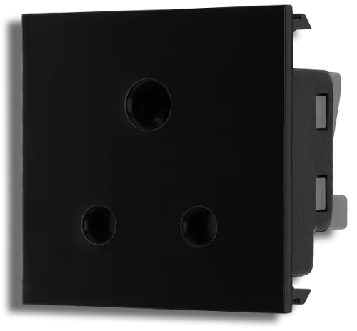 BG Black Euro Module 5A Unswitched Socket Module (5070051) - EpicCentre Supply Ltd