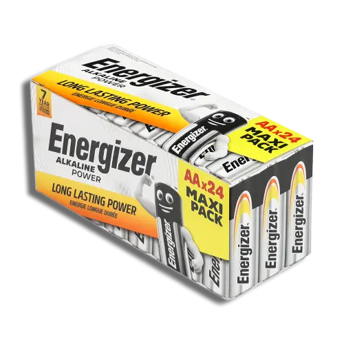 Energizer Alkaline Power AA Battery Value Home PK 24