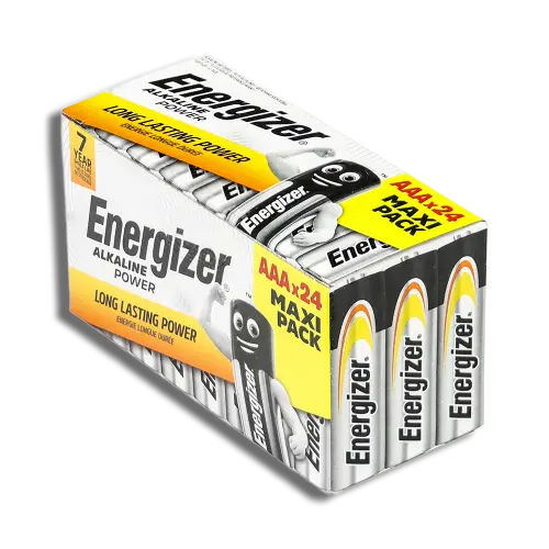 Energizer Alkaline Power AAA Battery Value Home PK 24