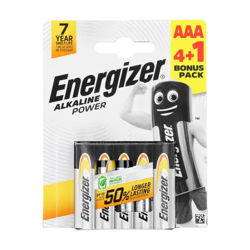 Energizer Alkaline Power AAA Battery PK 5