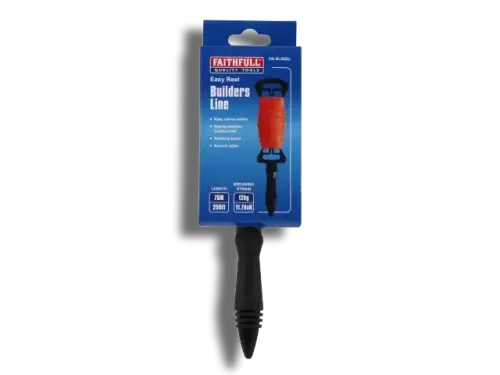 Faithfull FAIBLREEL Brick Line on Spool Orange 75m