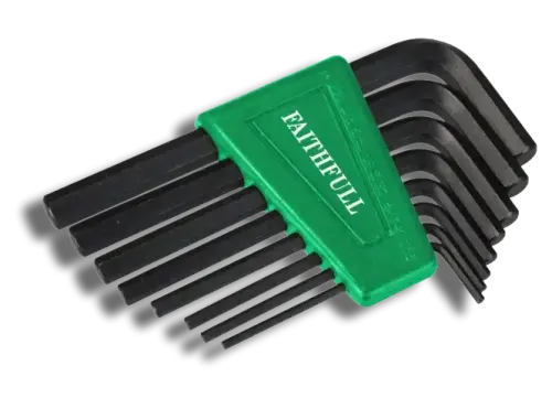 Faithfull FAIHKS8AF Short Arm Hexagon Key Set 8 Piece 1/16-1/4in