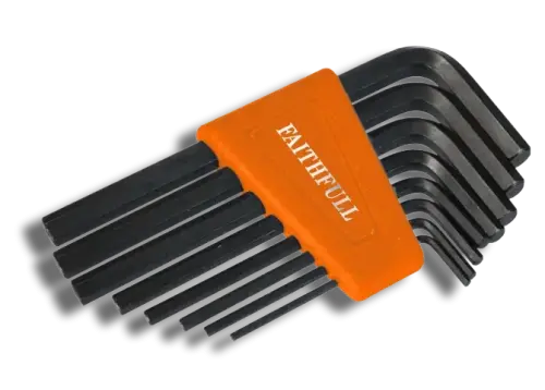 Faithfull FAIHKS8M Short Arm Hexagon Key Set 8 Piece 1.5-6mm