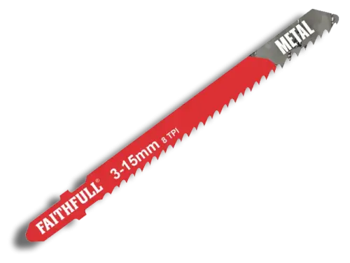 Faithfull FAIJBT127D Metal Cutting Jigsaw Blades T127D PK 5