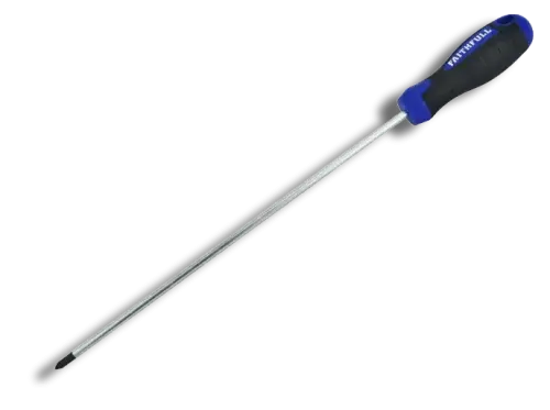 Faithfull FAISDPZ2L Soft Grip Screwdriver PZ2x250mm Lng Rch