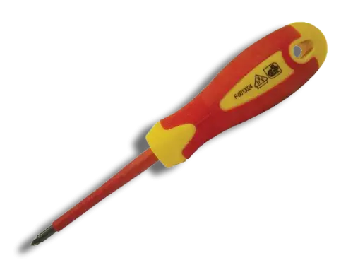 Faithfull FAISDVDEPH1 VDE Soft Grip Screwdriver PH1x80mm
