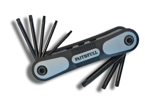 Faithfull FAITKSF8 Folding Star Key Set of 8 TX9-TX40