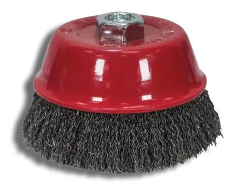 Faithfull Wire Cup Brush 100mm M14x2  0.30mm Steel Wire