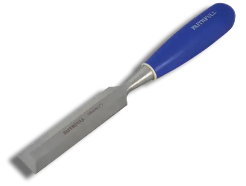 Faithfull 25mm FAIWCB1 Bevel Edge Chisel Blue Grip