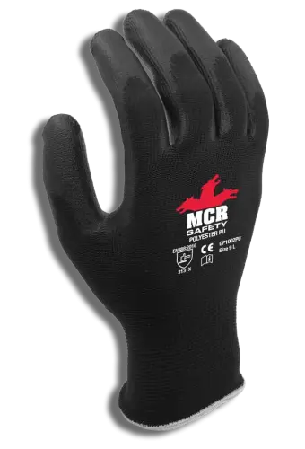 9 (L) 12Pairs MCR Safety PU Coated Gen Purpose Safety Gloves GP1002PU