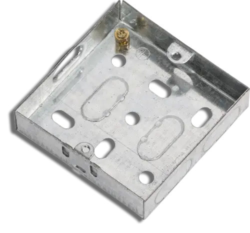 Knightsbridge Metal Switch Box 1 Gang 16mm