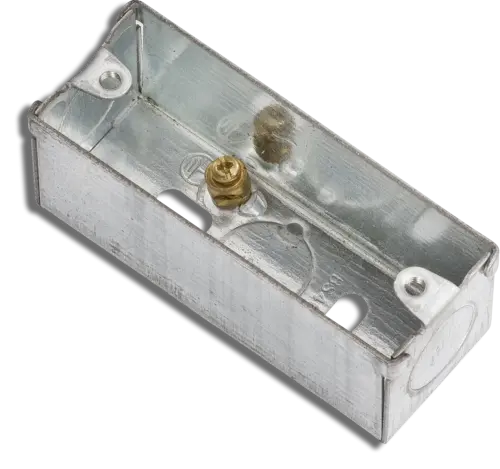 Knightsbridge Metal Box Architrave Switch 1 Gang