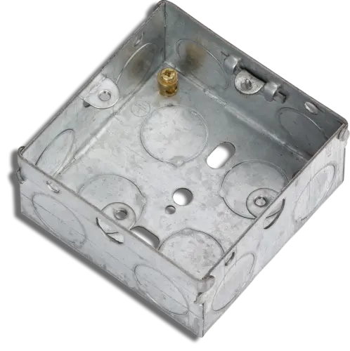 Knightsbridge Metal Socket Box 1 Gang 35mm
