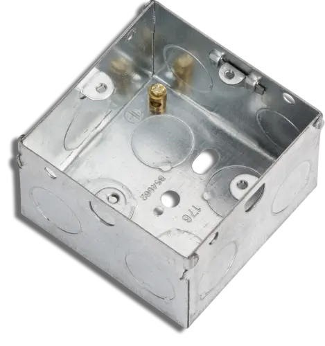 Knightsbridge Metal Cooker Box 1 Gang 47mm