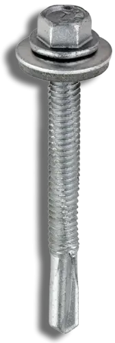 Timco Metal Construction Heavy Section EPDM Washer Hex S/D Screw 5.5 x 55 PK100 (8110015) - EpicCentre Supply Ltd