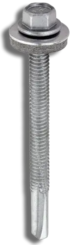 Timco Metal Construction Heavy Section EPDM Washer Hex S/D Screw 5.5 x 65mm PK100 (8110017) - EpicCentre Supply Ltd