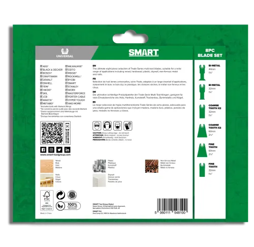 Smart H8MAK 8pcs Multi-Tool Blade Set (7530024) - EpicCentre Supply Ltd