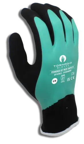 Tornado 9(L) Hydragrip Polyes Double Dip Latex Gloves GP1076LD