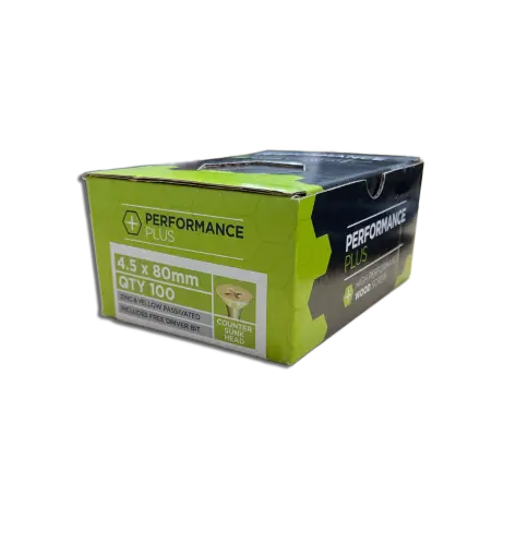 Performance Plus Screws 4.5x80mm PK 100