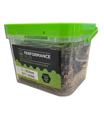 5x80mm Tub 1000 Performance Plus Screws