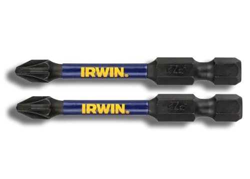 IRWIN IRWIW6061401 Impact Pro Performance Screwdriver Bit PZ2 57mm PK2 (7580016) - EpicCentre Supply Ltd