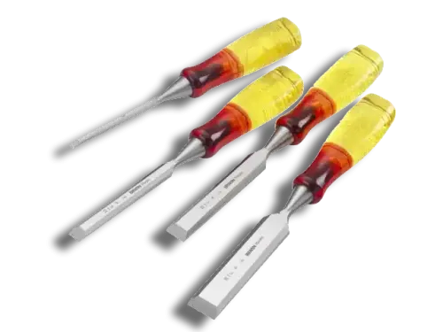 Irwin Marples M373 Bevel Edge Chisel Splitproof Handle Set4Piece