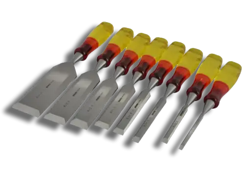 Irwin Marples M373 Bevel Edge Chisel Splitproof Handle Set8Piece