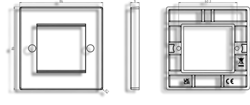 Knightsbridge Standard 2 Gang Modular Plate (5090004) - EpicCentre Supply Ltd