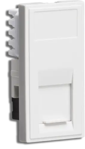 Knightsbridge White CAT5 RJ45 Outlet Module 25x50mm