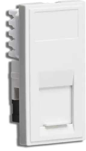 Knightsbridge White CAT6 RJ45 Outlet Module 25x50mm