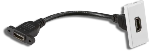 Knightsbridge HDMI Outlet Module White 25 x 50mm