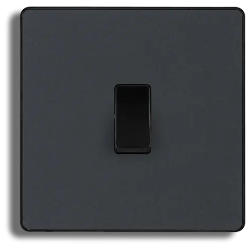 BG Evolve Matt Grey Single Light Switch 20a 16ax 2-way