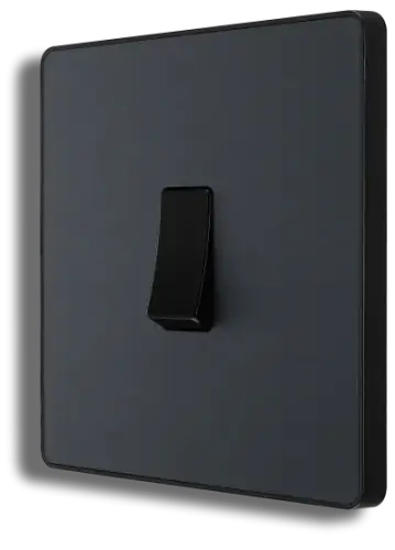 BG Evolve Matt Grey Single Light Switch 20a 16ax 2-way (5070057) - EpicCentre Supply Ltd