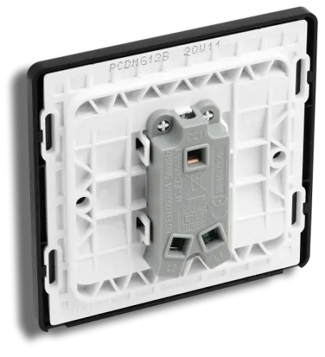 BG Evolve Matt Grey Single Light Switch 20a 16ax 2-way (5070057) - EpicCentre Supply Ltd