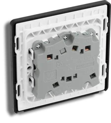 BG Evolve 10A Matt Grey Fan Isolator Switch Triple Pole (5070058) - EpicCentre Supply Ltd