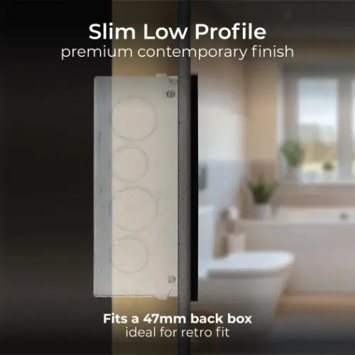 BG Evolve Matt Grey Dual Voltage Shaver Socket (5070047) - EpicCentre Supply Ltd