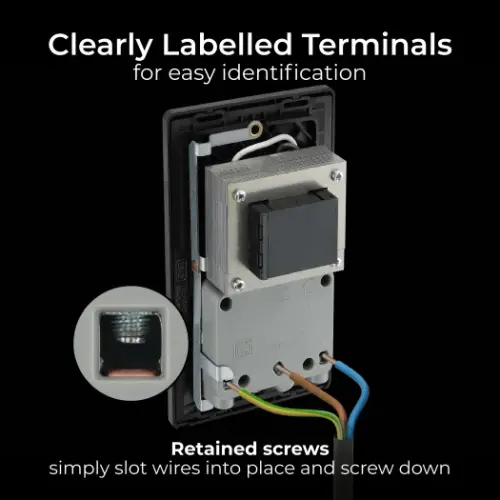 BG Evolve Matt Grey Dual Voltage Shaver Socket (5070047) - EpicCentre Supply Ltd