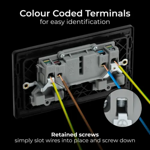 BG Evolve 13A Matt Grey Power Socket Double Switched (5070044) - EpicCentre Supply Ltd