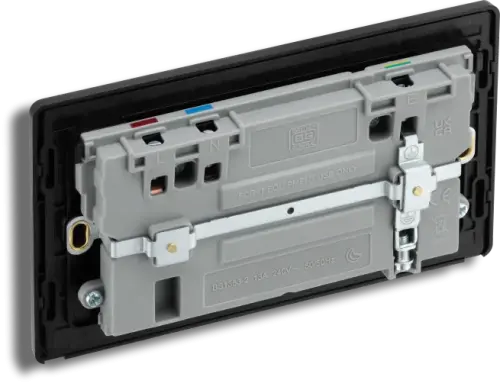 BG Evolve 13A Matt Grey Power USB Socket Double Switched (5070045) - EpicCentre Supply Ltd