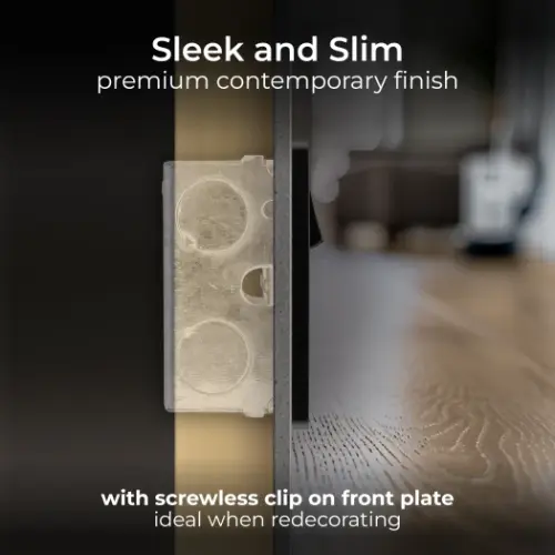 BG Evolve 13A Matt Grey Power USB Socket Double Switched (5070045) - EpicCentre Supply Ltd