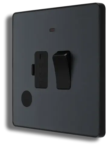 BG Evolve 13A Matt Grey Switched Fused Connection Unit (5070049) - EpicCentre Supply Ltd