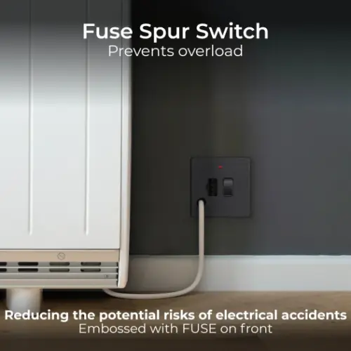 BG Evolve 13A Matt Grey Switched Fused Connection Unit (5070049) - EpicCentre Supply Ltd